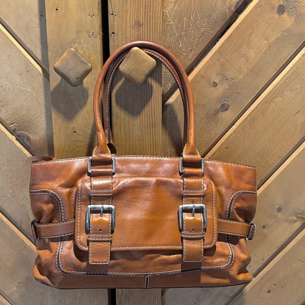 Michael Kors Brown Leather Shoulder Bag